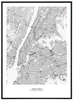 Mapa New Yorku 50x70 cm