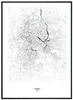 Mapa Říma 50x70 cm