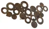 Měděné nástěnné svítidlo Circles 77 cm