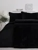 Mikroplyšové povlečení Laura Černá