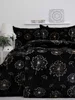 Mikroplyšové povlečení Pampelišky Černé