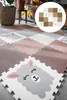 Minideckfloor podlaha s motivem beránka a lamy, sada 20 dílů
