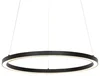 Moderní černé závěsné svítidlo Girello 60 cm s LED a RGBW funkcí