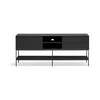 Moderní černý TV stolek Platt 175x74x45 cm