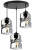 Moderní LED závěsné svítidlo NIKI 3x60W černé