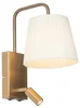 Moderní nástěnná lampa Renier s čtecím světlem