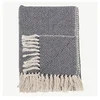 Modrá deka Bloomingville Throw 130x160 cm