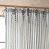 Modrá záclona Zanzibar Stripe 140x229 cm