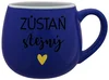 Modrý keramický hrníček 300 ml Zůstaň stejný