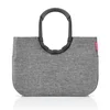 Nákupní taška Loopshopper L Frame Twist - stříbrná