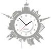 Nalepovací hodiny Clocker Prague - Bílý ciferník