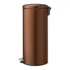 Nášlapný ocelový odpadkový koš 30 l Brabantia NewIcon bronzový