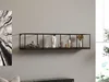 Nástěnná police BRAVIA – ořech/černá