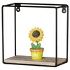Nástěnná police GRARIS 30 cm – kov/dub, industriální styl