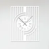 Nástěnné hodiny Gatsby z dřeva s Art Deco designem