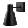 Nástěnné svítidlo Funnel černá a zlatá 14 cm