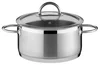 Nerezový kastrol s poklicí 22 cm, 4 litry