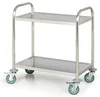 Nerezový skladovací vozík s dvojitou policí 710x410 mm