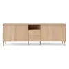 Nízká dubová komoda Mistral 220x76 cm