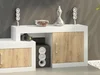 Nízký regál GOUDINI Craft bílý/zlatý – 5 let záruka