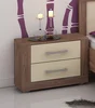 Noční stolek MOLTENO craft tobaco/krém