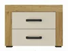 Noční stolek TILIFOLIA – dub kraft zlatý/vanilka