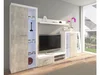 Obývací stěna KADEN – bílá/beton
