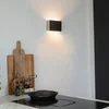 Ocelová nástěnná lampa Otan