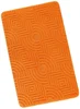 Oranžová koupelnová předložka Bludiště 60x100 cm