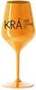 Oranžová nerozbitná sklenice na víno 470 ml