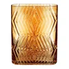 Oranžová skleněná váza Hübsch Deco 18 cm