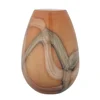 Oranžová skleněná váza Shawl