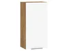 OSMAK 1DPN: Závěsná skříňka 40×80×32 cm, dub burgundský / bílý lesk