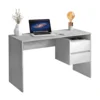PC stůl Tulio New – beton/bílý