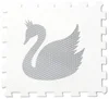 Pěnové puzzle Minideckfloor Labuť 340x340 mm - bílá se světle šedou labutí