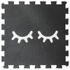 Pěnové puzzle Minideckfloor SPINKEJ Černé s bílým spinkej 340x340 mm