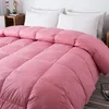Péřová přikrývka Comfort růžová 140x200 cm