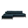 Petrolejově modrá rozkládací rohová pohovka Windsor & Co Sofas Planet, levá strana