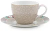 Pip Studio Blushing Birds Khaki Espresso Set