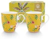 Pip Studio La Majorelle Sada 2 Hrnků 350ml Žlutá