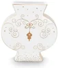 Pip Studio Porcelánová Váza Royal Winter, Bílo-Zlatá, 16,5 cm