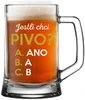 Pivní sklenice 0,5 l s vtipným nápisem