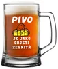 Pivní sklenice 0,5 l s vtipným potiskem