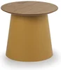 Plastový stolek SETA s dubovou deskou, 49 cm