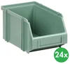 Plastový úložný box z polystyrenu - zelený, 150x240x125 mm