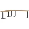 Polohovací pracovní stůl s dubovou deskou 200x240 cm