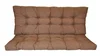 Polstr na zahradní houpačku 120 cm, hnědý melír