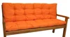 Polstr na zahradní lavičku 120 cm – oranžový melír