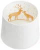 Porcelánový svícen na čajovou svíčku HIRSCH - elegantní bílá