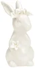 Porcelánový zajíček Lily Bunny 12 cm bílý